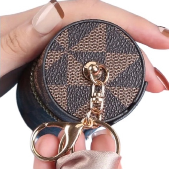 NWT Trendy Mini Retro Multifunctional Coin PU Leather Purse with Scarf - Picture 5 of 13
